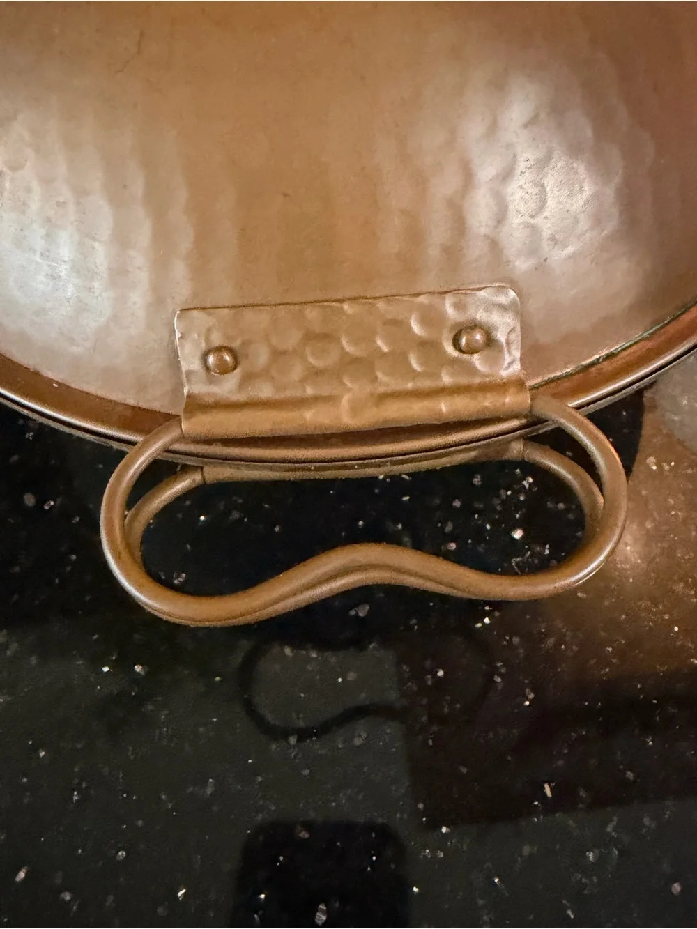 Vintage Copper Finish Hammered cataplana